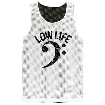 Bass Clef Low Life Music Marching Band Low Brass Bass Note Mesh Reversible Basketball Jersey Tank