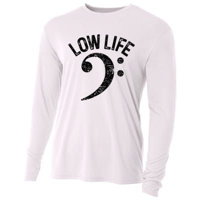 Bass Clef Low Life Music Marching Band Low Brass Bass Note Cooling Performance Long Sleeve Crew