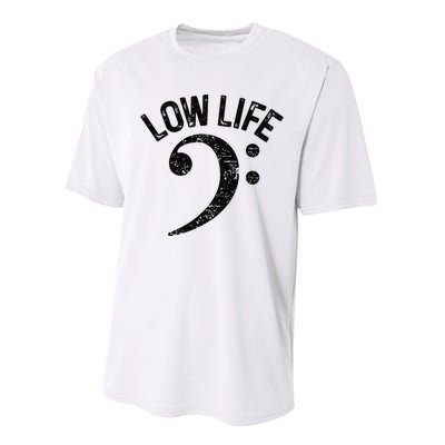 Bass Clef Low Life Music Marching Band Low Brass Bass Note Performance Sprint T-Shirt