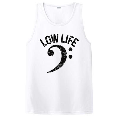 Bass Clef Low Life Music Marching Band Low Brass Bass Note PosiCharge Competitor Tank