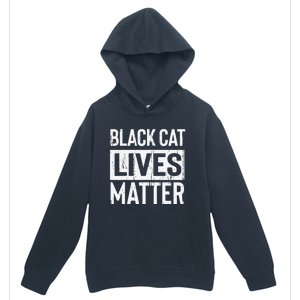 Black Cat Lives Matter Funny Gift Urban Pullover Hoodie