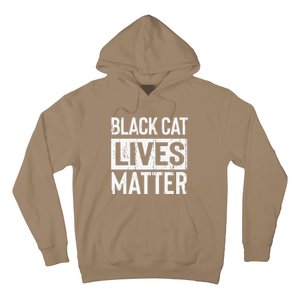 Black Cat Lives Matter Funny Gift Hoodie