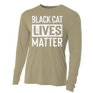 Black Cat Lives Matter Funny Gift Cooling Performance Long Sleeve Crew