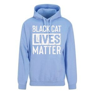 Black Cat Lives Matter Funny Gift Unisex Surf Hoodie