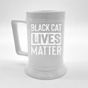 Black Cat Lives Matter Funny Gift Beer Stein