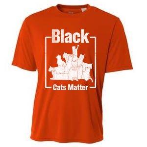 Black Cats Matter Funny Ugly Xmas Cat Lover Great Gift Cooling Performance Crew T-Shirt