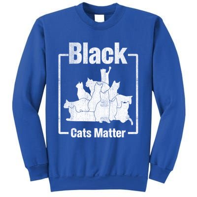 Black Cats Matter Funny Ugly Xmas Cat Lover Great Gift Sweatshirt