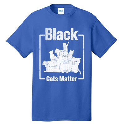 Black Cats Matter Funny Ugly Xmas Cat Lover Great Gift Tall T-Shirt