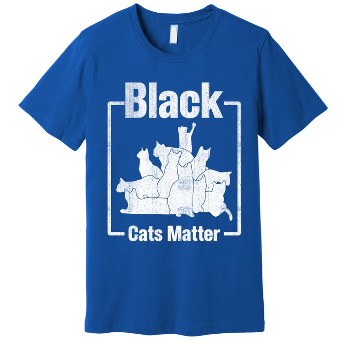 Black Cats Matter Funny Ugly Xmas Cat Lover Great Gift Premium T-Shirt