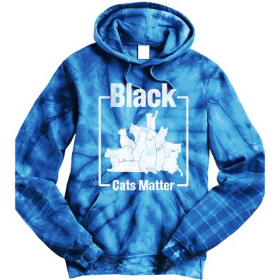 Black Cats Matter Funny Ugly Xmas Cat Lover Great Gift Tie Dye Hoodie