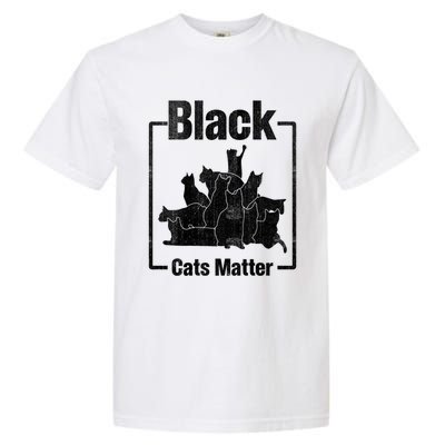 Black Cats Matter Funny Ugly Xmas Cat Lover Great Gift Garment-Dyed Heavyweight T-Shirt