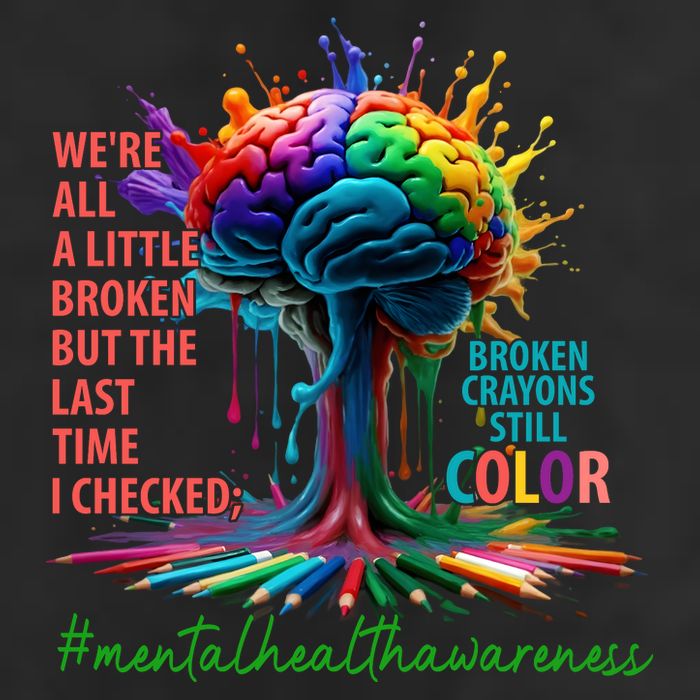 Broken Crayons Mental Health Adult Drive Performance Visor