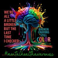 Broken Crayons Mental Health Flatbill Hat