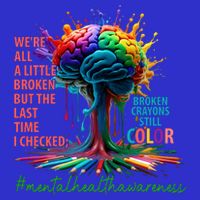 Broken Crayons Mental Health Button