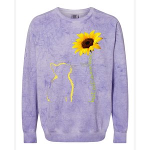 Best Cat Mom Ever Sunflower Mother's Day Gifts For Cat Lover Colorblast Crewneck Sweatshirt