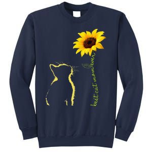 Best Cat Mom Ever Sunflower Mother's Day Gifts For Cat Lover Sweatshirt