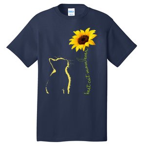 Best Cat Mom Ever Sunflower Mother's Day Gifts For Cat Lover Tall T-Shirt