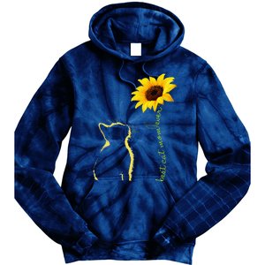 Best Cat Mom Ever Sunflower Mother's Day Gifts For Cat Lover Tie Dye Hoodie