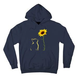 Best Cat Mom Ever Sunflower Mother's Day Gifts For Cat Lover Tall Hoodie