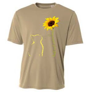 Best Cat Mom Ever Sunflower Mother's Day Gifts For Cat Lover Cooling Performance Crew T-Shirt