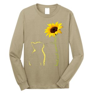 Best Cat Mom Ever Sunflower Mother's Day Gifts For Cat Lover Long Sleeve Shirt