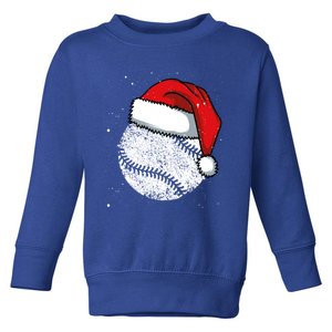 Baseball Christmas Merry Xmas Santa Claus Pitcher Catcher Cool Gift Toddler Sweatshirt