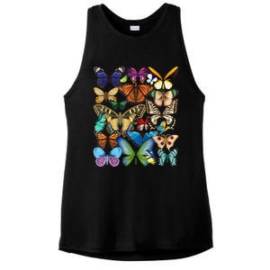 Butterfly Collection Monarch Butterfly Lover Butterflies Ladies PosiCharge Tri-Blend Wicking Tank