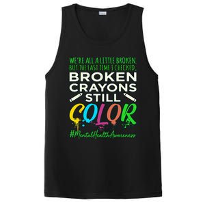 Broken Crayons Mental Health Awareness Supporter Graphic PosiCharge Competitor Tank