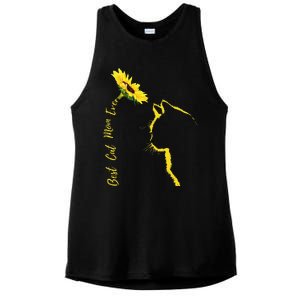 Best Cat Mom Ever Cat Mom Sunflower MotherS Day Cat Funny Gift Ladies PosiCharge Tri-Blend Wicking Tank