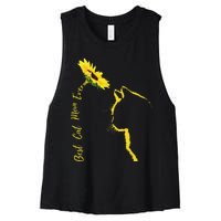 Best Cat Mom Ever Cat Mom Sunflower MotherS Day Cat Funny Gift Women's Racerback Cropped Tank