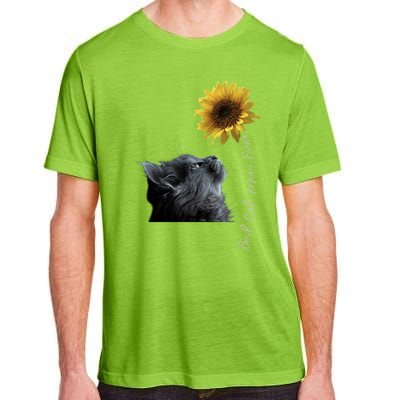 Best Cat Mom Ever Sunflower Gift Adult ChromaSoft Performance T-Shirt