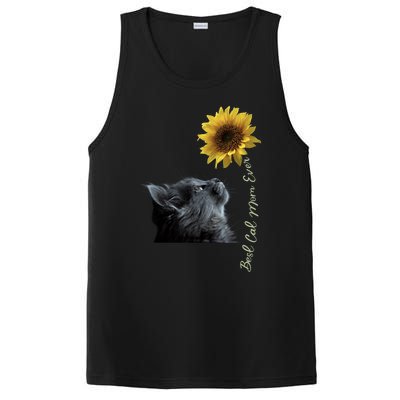 Best Cat Mom Ever Sunflower Gift PosiCharge Competitor Tank