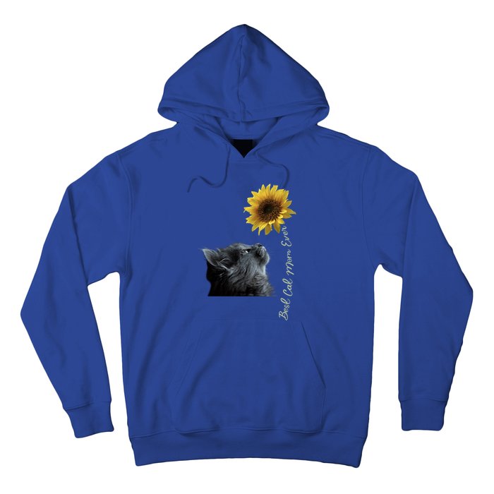 Best Cat Mom Ever Sunflower Gift Hoodie