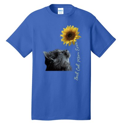 Best Cat Mom Ever Sunflower Gift Tall T-Shirt