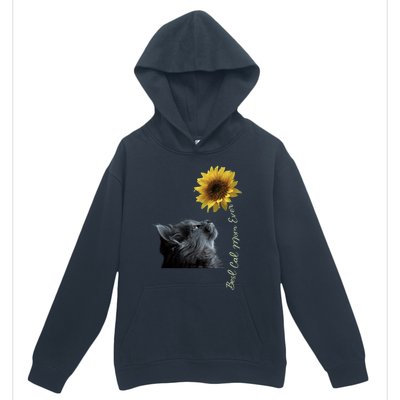 Best Cat Mom Ever Sunflower Gift Urban Pullover Hoodie