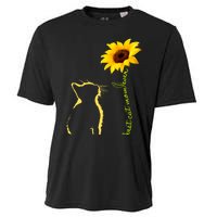 Best Cat Mom Ever Sunflower Mothers Day Gifts For Cat Lover Cooling Performance Crew T-Shirt