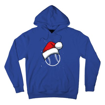 Baseball Christmas Merry Xmas Santa Claus Pitcher Catcher Gift Hoodie