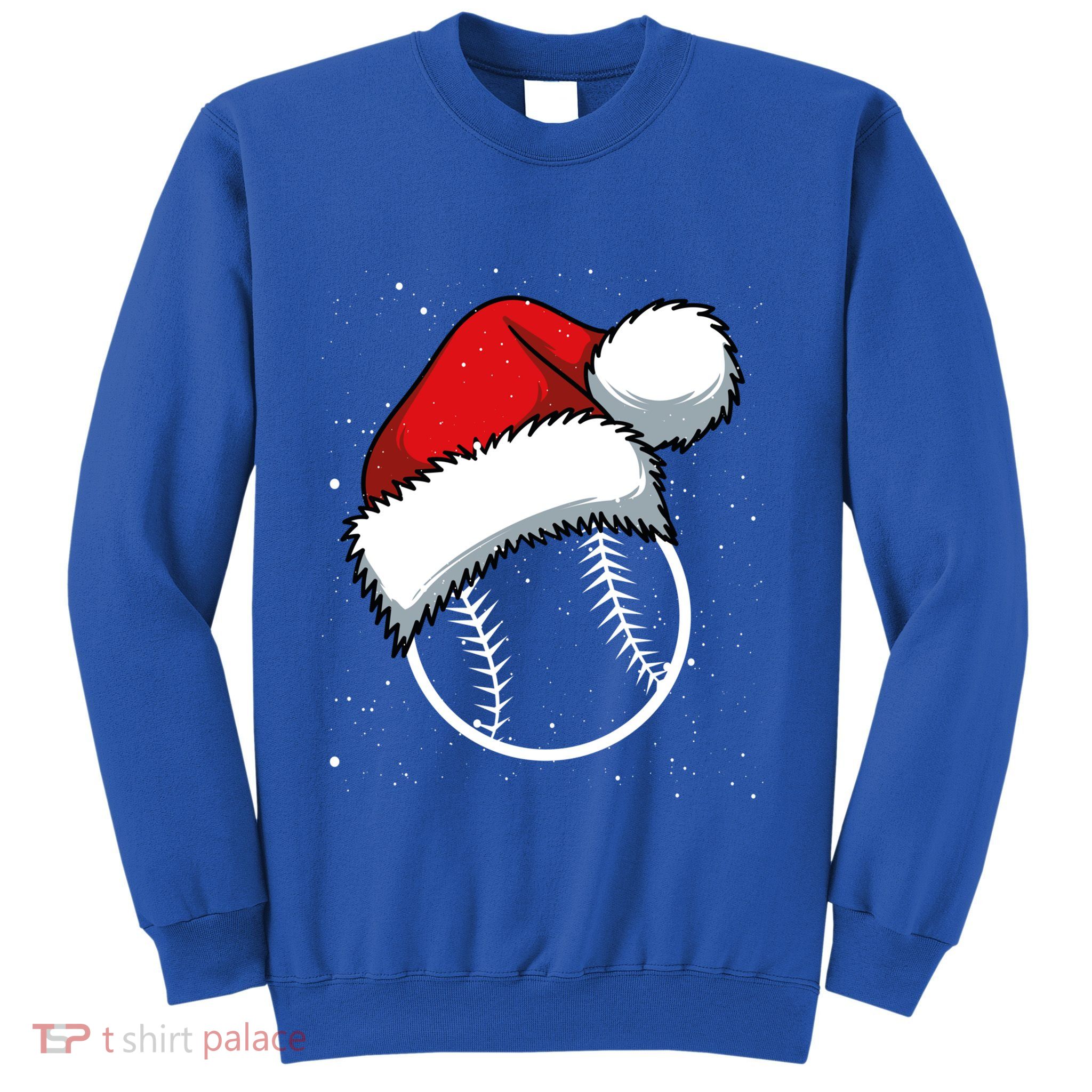 Baseball Christmas Merry Xmas Santa Claus Pitcher Catcher Gift Sweatshirt