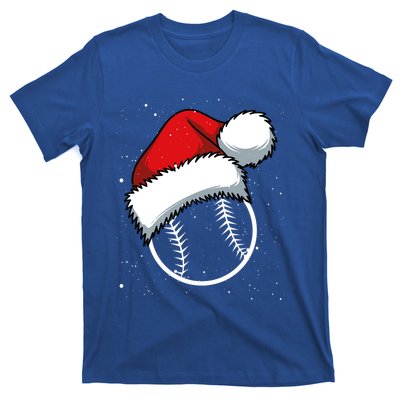 Baseball Christmas Merry Xmas Santa Claus Pitcher Catcher Gift T-Shirt