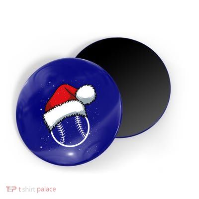 Baseball Christmas Merry Xmas Santa Claus Pitcher Catcher Gift Magnet