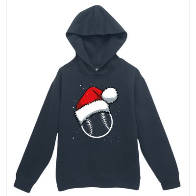 Baseball Christmas Merry Xmas Santa Claus Pitcher Catcher Gift Urban Pullover Hoodie