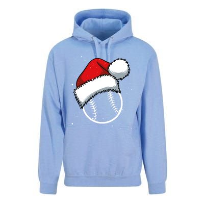 Baseball Christmas Merry Xmas Santa Claus Pitcher Catcher Gift Unisex Surf Hoodie