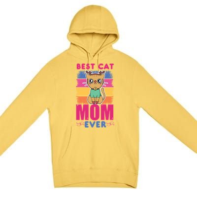 Best Cat Mom Evers Gift Premium Pullover Hoodie