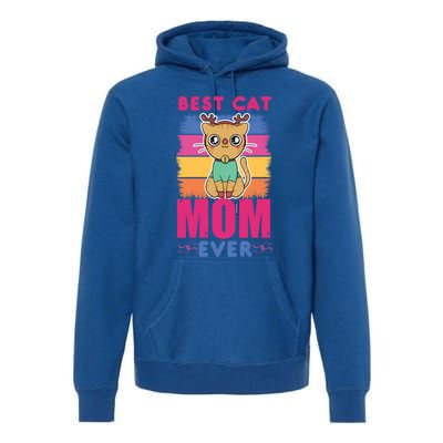 Best Cat Mom Evers Gift Premium Hoodie