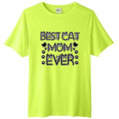 Best Cat Mom Ever Tall Fusion ChromaSoft Performance T-Shirt