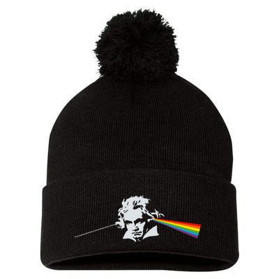 Beethoven Classical Music Composer Pom Pom 12in Knit Beanie