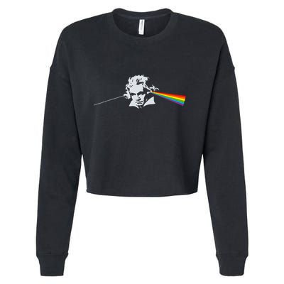 Beethoven Classical Music Composer Cropped Pullover Crew