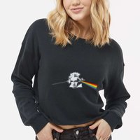 Beethoven Classical Music Composer Cropped Pullover Crew