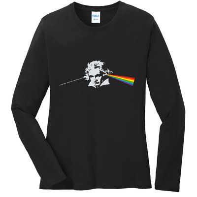 Beethoven Classical Music Composer Ladies Long Sleeve Shirt