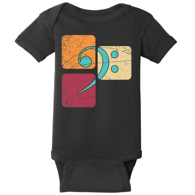 Bass Clef Musician Composer Music Note Bass Clef Baby Bodysuit